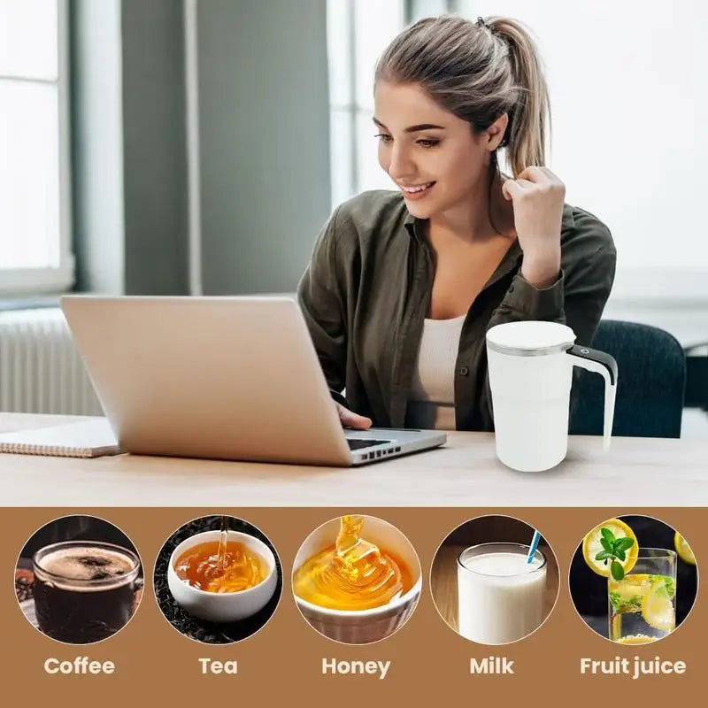 Orbit Mug — Self-Stirring USB Rechargeable Travel Cup