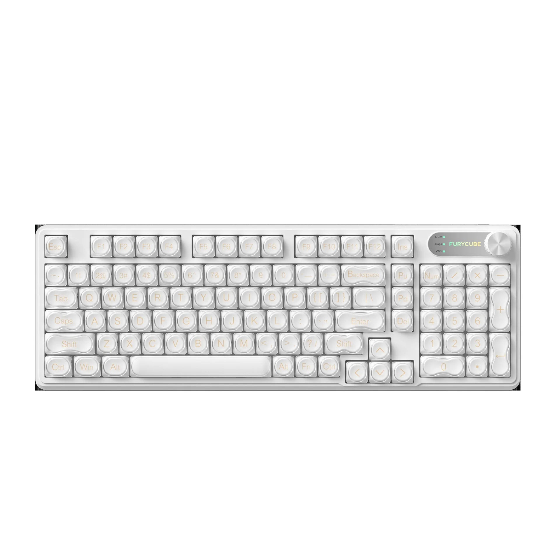 Flux Keyboard — Waterproof Translucent Liquid-Feel Mechanical Keyboard
