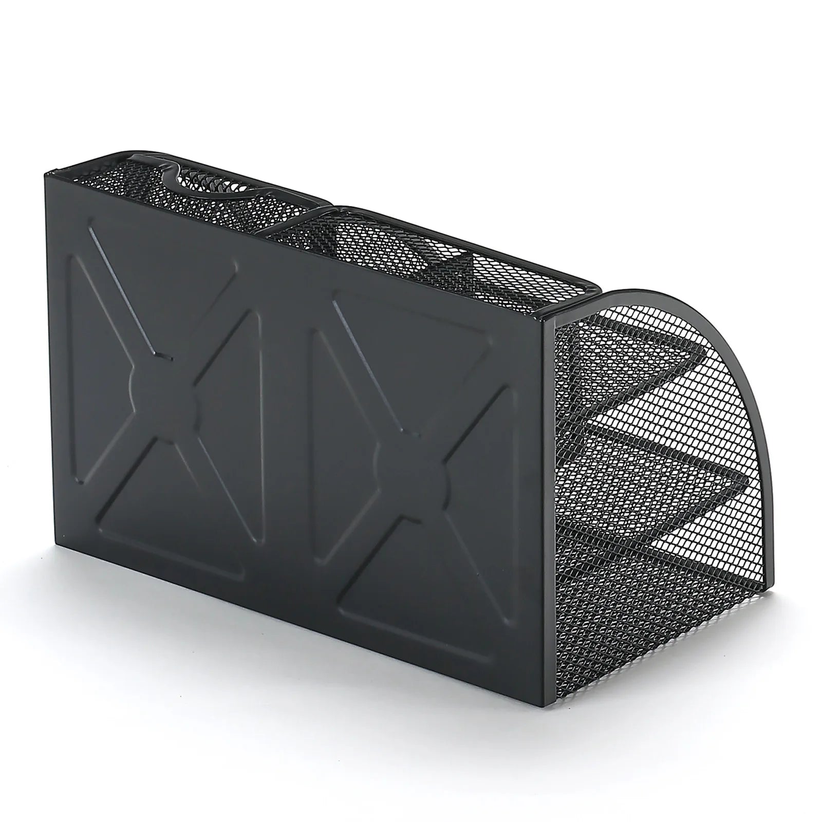 Vault Pen Holder — Large Capacity Metal Desk Organizer
