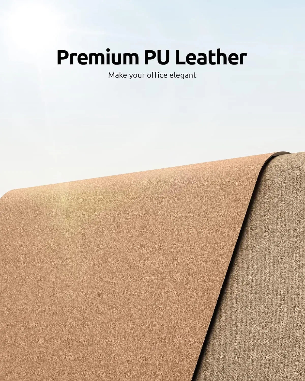 Canvas Desk Mat — Full-Grain Leather Mouse Pad & Keyboard Protector