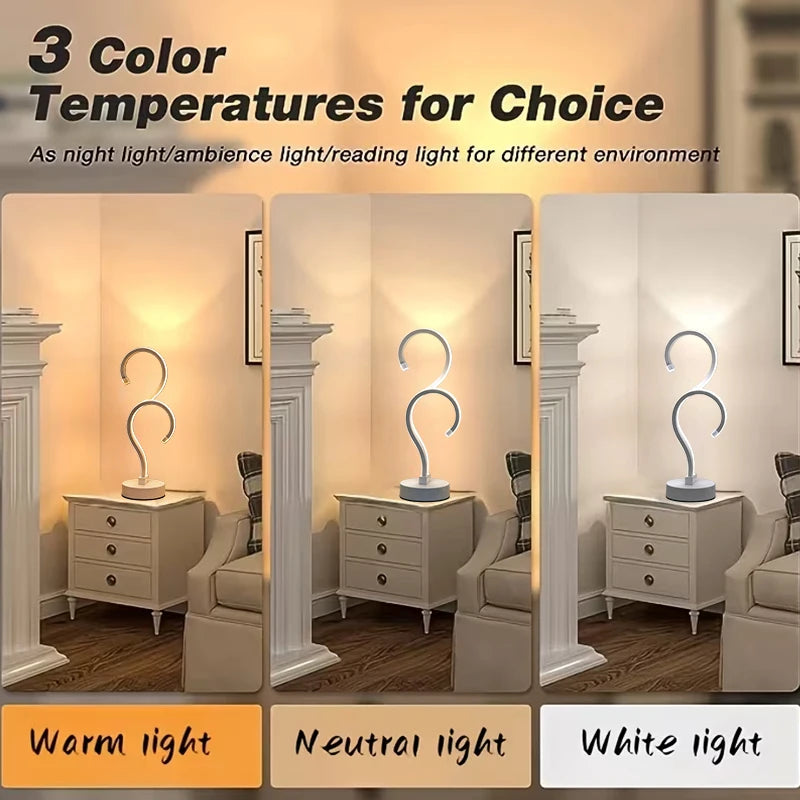 Arc Glow Table Lamp — Sculptural Ambient Light for Desk & Bedroom