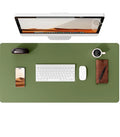 Canvas Desk Mat — Full-Grain Leather Mouse Pad & Keyboard Protector