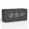 Timber Clock — LED Wood Alarm Clock with Temperature Display
