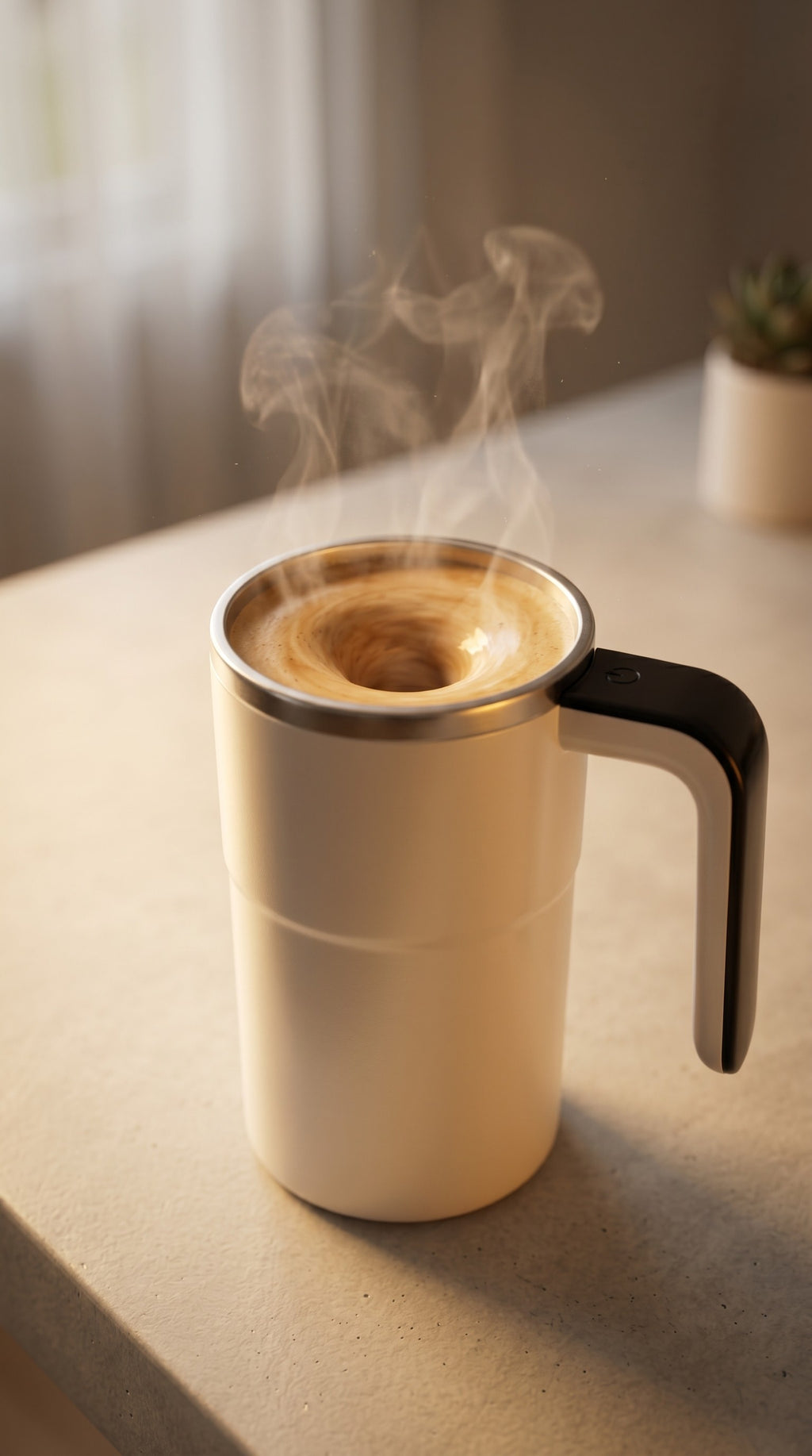 Orbit Mug — Self-Stirring USB Rechargeable Travel Cup
